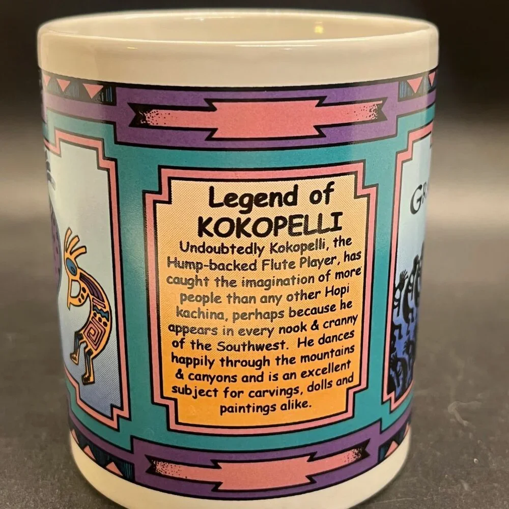 Grand Canyon Legend of Kokopelli Novelty‎ Coffee Cup Mug 3.75